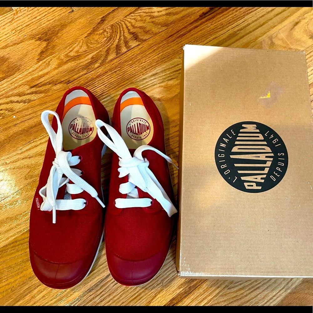 Palladium Brand Red Sneakers